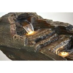 Heissner Baumstamm LED Gartenbrunnen Polyresin -Gartenmöbel Geschäft 1302546 5