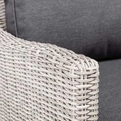 Kettler Palma Wing Endmodul Geflecht/Olefin White Wash/Anthrazit -Gartenmöbel Geschäft 1306462 2