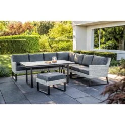 Kettler Palma Wing Endmodul Geflecht/Olefin White Wash/Anthrazit -Gartenmöbel Geschäft 1306462 5