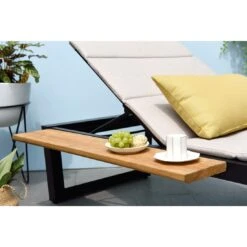 LifestyleGarden Jimmy Gartenliege Aluminium/Textilene Magnesium Grau/Leinenfarben -Gartenmöbel Geschäft 1307969 7