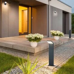 Trio Leuchten Pearl Stehleuchte Aluminium/Kunststoff Anthrazit -Gartenmöbel Geschäft 1309839 4