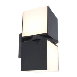 LUTEC Cuba LED-Außenwandbeleuchtung Gussaluminium Anthrazit -Gartenmöbel Geschäft 1311038 4