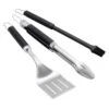Weber Precision Grillbesteck-Set 3-tlg. Edelstahl/Kunststoff Silber/Schwarz 1 Weber Precision Grillbesteck-Set 3-tlg. Edelstahl/Kunststoff Silber/Schwarz -Gartenmöbel Geschäft 1323380 1