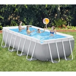 Intex Prism Frame Rectangular Pool Set 488x244x107cm Grau 19 Intex Prism Frame Rectangular Pool Set 488x244x107cm Grau -Gartenmöbel Geschäft 1342916 9