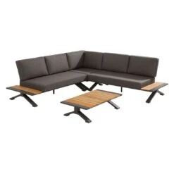 4Seasons Nostra Ecklounge Aluminium/Teak Matt Carbon