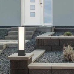 Trio Leuchten Fuerte LED Wegeleuchte 15x15x60cm Aluminium Anthrazit -Gartenmöbel Geschäft 1352486 5