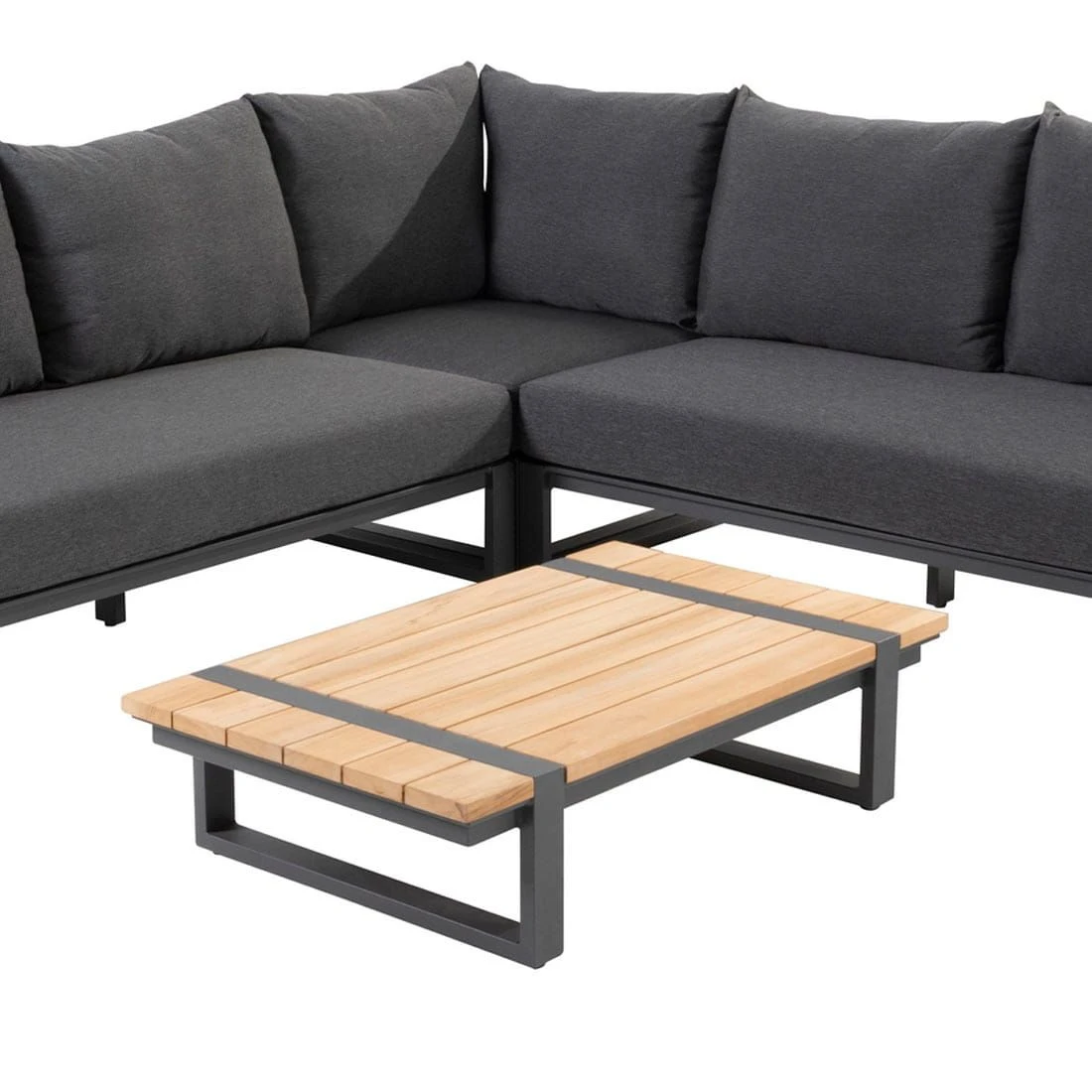 4Seasons Country Ecklounge 4-tlg. Mit Tisch 110x65cm Anthrazit/Natur 4 4Seasons Country Ecklounge 4-tlg. Mit Tisch 110x65cm Anthrazit/Natur – Bild 2