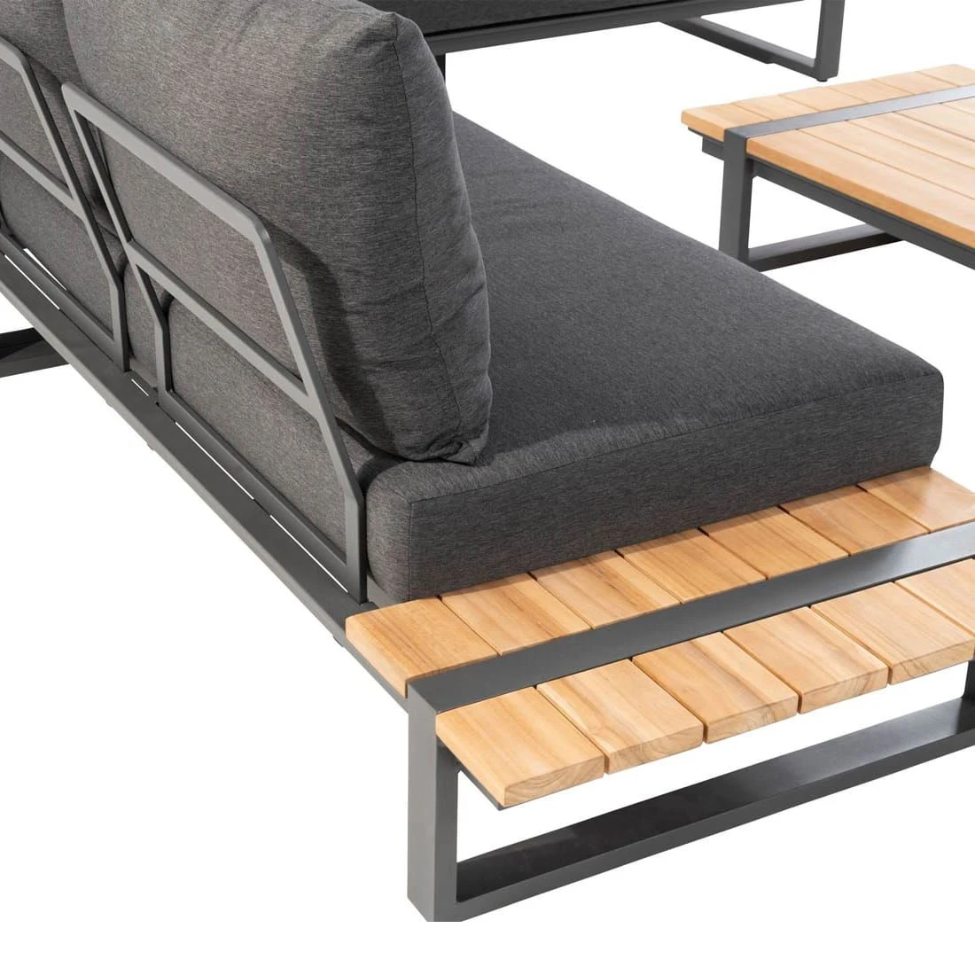 4Seasons Country Ecklounge 4-tlg. Mit Tisch 110x65cm Anthrazit/Natur 6 4Seasons Country Ecklounge 4-tlg. Mit Tisch 110x65cm Anthrazit/Natur – Bild 4