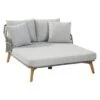 4Seasons Sempre Daybed Teak/Rope/Polster Silver Grey -Gartenmöbel Geschäft 4seasons sempre daybed teak rope polster 1356028 1