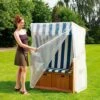 Heinemeyer Schutzhülle Für Strandkorb 130x90x163/132cm, Gitterfolie Transparent -Gartenmöbel Geschäft 662456 1