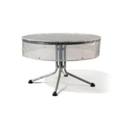 Heinemeyer Gartentisch Schutzhülle Ø100cm Poly-Gitter-Folie Transparent