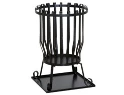 Feuerkorb Druma, Stahl, Inklusive Bodenplatte Ø 43x63cm Schwarz