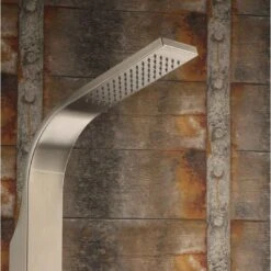 Ideal Helena Gartendusche Warmwasser Edelstahl/WPC -Gartenmöbel Geschäft 811088 3