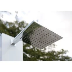 Ideal Tobago Gartendusche Warmwasser Edelstahl/WPC/Glas -Gartenmöbel Geschäft 829128 4