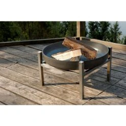 SvenskaV Cube Design-Feuerschale Ø63cm Rohstahl -Gartenmöbel Geschäft 840458 4