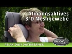 Sungörl Oasi Daydreamer Relaxliege Stahl/3D-Gewebe Anthrazit/Schwarz