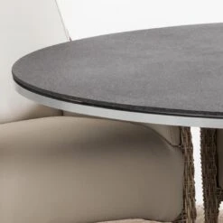 Domus Ventures Palm Tisch Ø150 Cm Aluminium/StoneTEC Brilliant Silver/Granit -Gartenmöbel Geschäft 850457 3