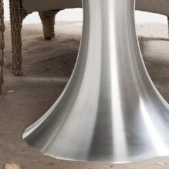 Domus Ventures Palm Tisch Ø150 Cm Aluminium/StoneTEC Brilliant Silver/Granit -Gartenmöbel Geschäft 850457 4