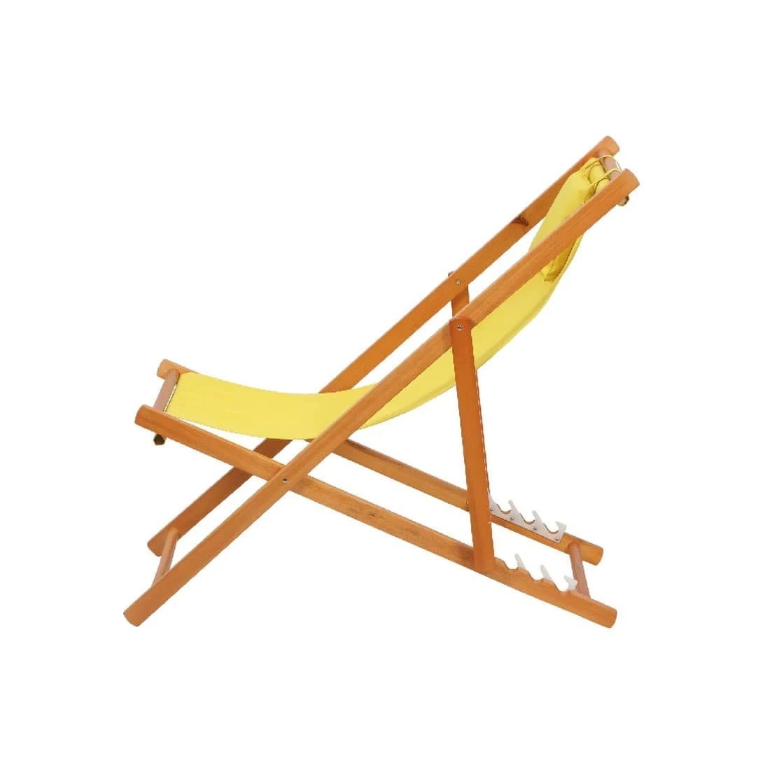 Siena Garden Faro Beach-Liegestuhl Holz/Textilene Gelb 6 Siena Garden Faro Beach-Liegestuhl Holz/Textilene Gelb – Bild 4