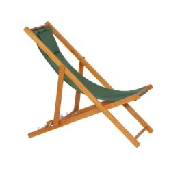 Siena Garden Faro Beach-Liegestuhl Holz/Textilene Grün -Gartenmöbel Geschäft 892004 5