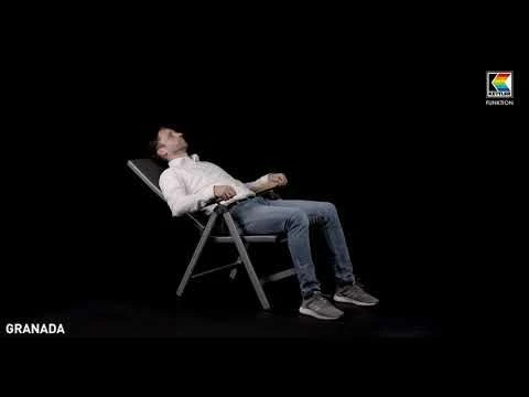 Kettler Granada Klappsessel Aluminium/Textilene Silber/Anthrazit 3 Kettler Granada Klappsessel Aluminium/Textilene Silber/Anthrazit