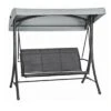 Siena Garden Livorno Hollywoodschaukel Stahl/Ranotex®Faser Anthrazit/Silber-Anthrazit -Gartenmöbel Geschäft 933133 1