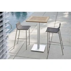 Stern Barny Garten-Barstuhl Edelstahl/Textilene Edelstahl/Silbergrau -Gartenmöbel Geschäft 940767 12