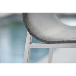 Stern Barny Garten-Barstuhl Edelstahl/Textilene Edelstahl/Silbergrau -Gartenmöbel Geschäft 940767 4