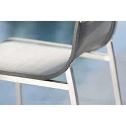 Stern Barny Garten-Barstuhl Edelstahl/Textilene Edelstahl/Silbergrau -Gartenmöbel Geschäft 940767 7