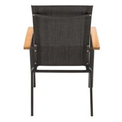 OUTLIV. Davos Stapelsessel Aluminium/Textilene Anthrazit/Grau -Gartenmöbel Geschäft 990773 4