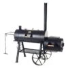 Joes BBQ 16" Reverse Flow Smoker 195x85x180cm Stahl Schwarz -Gartenmöbel Geschäft 996042 1