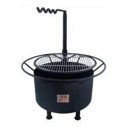 Joes BBQ Campfire Holzkohlegrill Mit Grillrost 70x85cm Schwarz