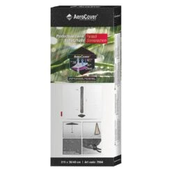 AeroCover Mittelstockschirm Schutzhülle Bis Ø400cm Polyester Uni Anthrazit -Gartenmöbel Geschäft aerocover schirmhulle mittelstock bis 400cm 4