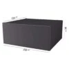 AeroCover Gartenmöbel-Set Schutzhülle 200x150x85cm Polyester Uni Anthrazit -Gartenmöbel Geschäft aerocover sitzgruppenhaube 200x150x85cm polyester 1360978 1