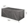AeroCover Gartentisch Schutzhülle 160x100x70cm Polyester Uni Anthrazit -Gartenmöbel Geschäft aerocover sitzgruppenhulle 160x110x70cm polyester 1102720 1