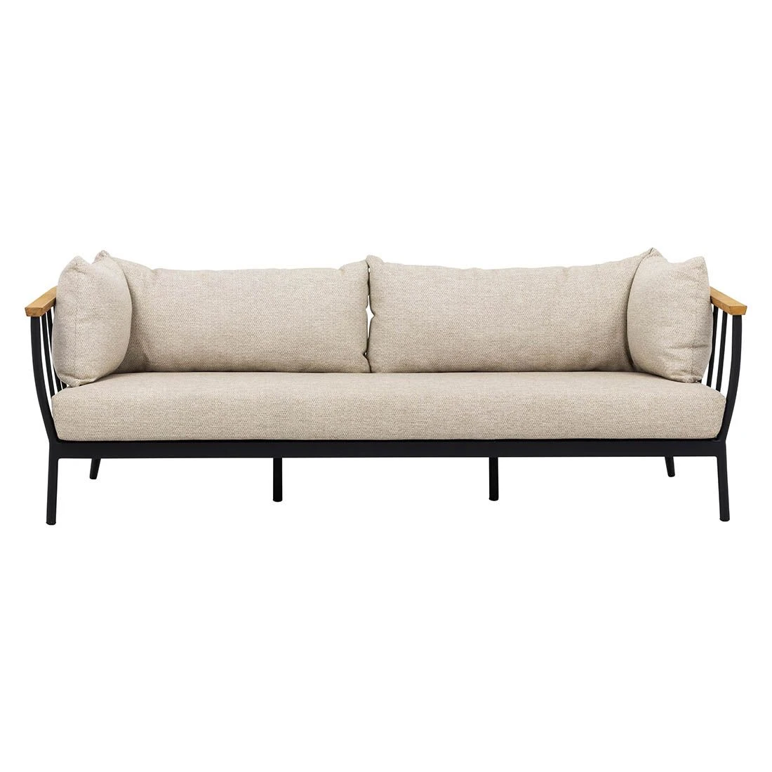 Apple Bee Condor Loungeset 5-tlg. Aluminium/Bee Wett Schwarz/Eiche Natur 5 Apple Bee Condor Loungeset 5-tlg. Aluminium/Bee Wett Schwarz/Eiche Natur – Bild 3