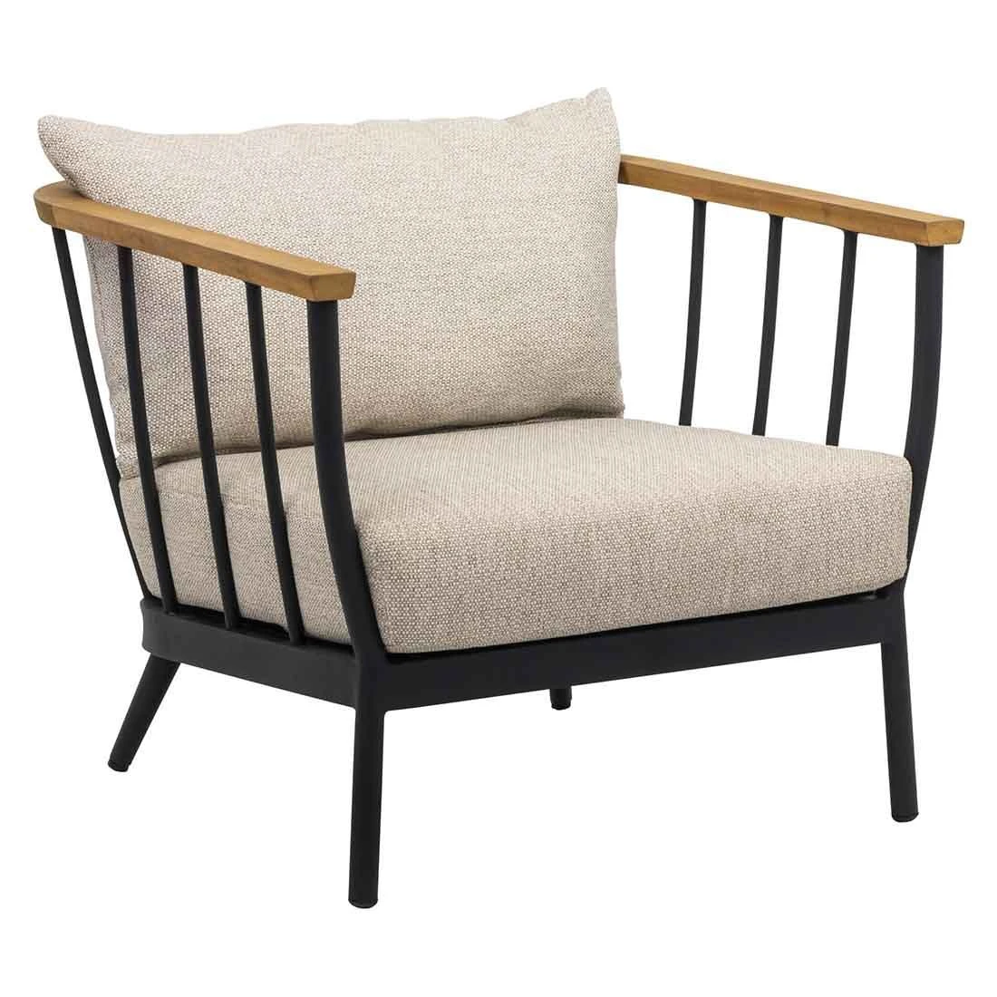 Apple Bee Condor Loungeset 5-tlg. Aluminium/Bee Wett Schwarz/Eiche Natur 6 Apple Bee Condor Loungeset 5-tlg. Aluminium/Bee Wett Schwarz/Eiche Natur – Bild 4