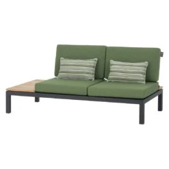 Apple Bee Pebble Beach Ecklounge 4-tlg. Aluminium/Bee Wett Black/Olive Green -Gartenmöbel Geschäft apple bee pebble beach loungeecke 4 tlg aluminium bee wett 1356270 3
