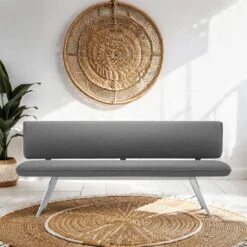 Best Babylon Bravour 3-Sitzerbank 150cm Edelstahl/Horizon Silber/Marengo