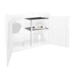 Biohort Highboard Zwischenboden Silber