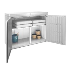 Biohort Highboard Zwischenboden Silber -Gartenmöbel Geschäft biohort highboard zwischenboden 4 tlg 78x30x53 5 cm 1332961 3