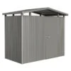 Biohort Panorama Gerätehaus Standardtür Quarzgrau-Metallic -Gartenmöbel Geschäft biohort panorama geratehaus 273x158x227 cm 1344654 1
