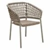 Cane-Line Ocean Stapelsessel Aluminium/Rope Taupe