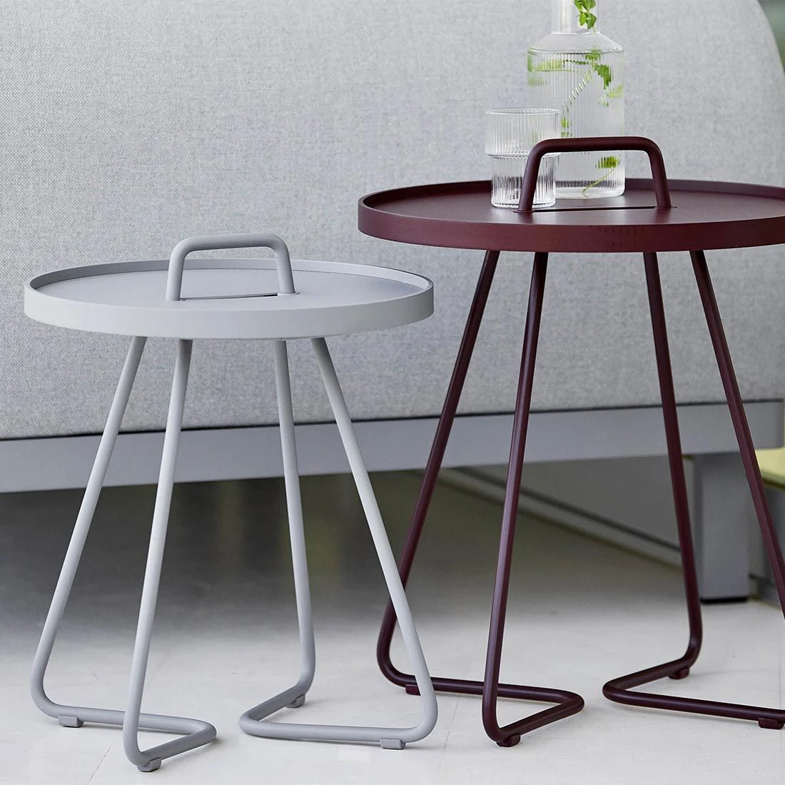 Cane-Line On-the-move Beistelltisch Ø37x47 Cm Aluminium Light Grey 6 Cane-Line On-the-move Beistelltisch Ø37x47 Cm Aluminium Light Grey – Bild 4