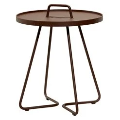 Cane-Line On-the-move Beistelltisch Ø44x54 Cm Aluminium Mocca