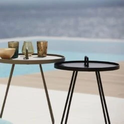 Cane-Line On-the-move Beistelltisch Ø44x54 Cm Aluminium Black -Gartenmöbel Geschäft cane line on the move beistelltisch durchm44x54 cm aluminium 1464268 3