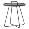 Cane-Line On-the-move Beistelltisch Ø52x60 Cm Aluminium Black -Gartenmöbel Geschäft cane line on the move beistelltisch durchm52x60 cm aluminium 1464125 1