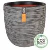 Capi Nature Rib Pflanztopf Ø55x53cm Kunststoff Anthrazit -Gartenmöbel Geschäft capi nature rib pflanztopf durchm55x53cm kunststoff 1410313 1
