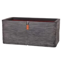 Capi Rib Pflanztopf 73x39x32cm Kunststoff Anthrazit