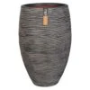 Capi Rib Pflanztopf Ø45x72cm Kunststoff Anthrazit -Gartenmöbel Geschäft capi rib nl pflanztopf o45x72cm kunststoff anthrazit 1230529 1